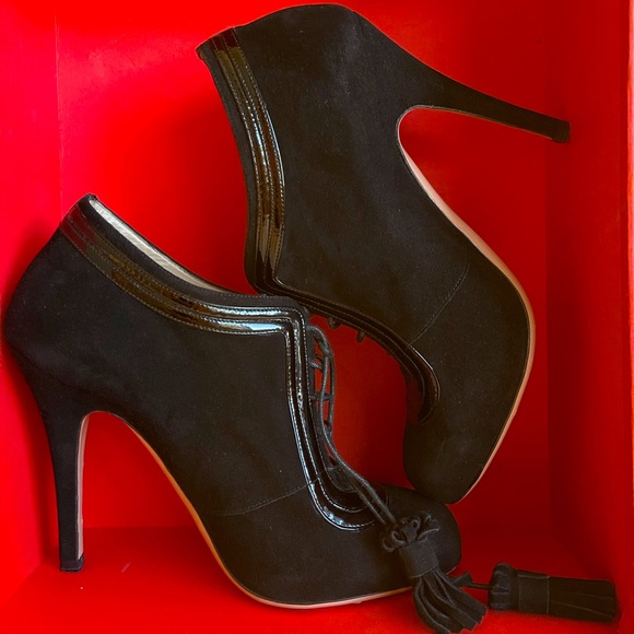 Valentino Suede Tassel Booties - Picture 1 of 6